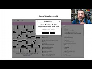 Learning Crossword Week 26 | LA Times Crossword Sunday Nov 10th, 2024