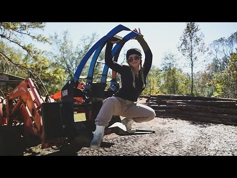 Putting The Titan Attachments Log Grapple To Work On Some Pine Logs