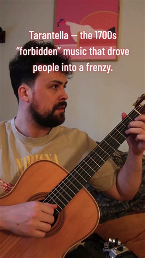 Tarantella - the 1700s "forbidden" music that drove people into a frenzy. #acousticguitar #guitar