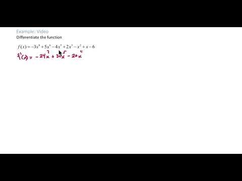 Derivatives of Polynomials