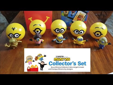 Minions Collector's Set 2021 Batch 4, Unboxing McDonald's Happy Meal