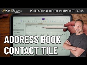 Digital Planner Address Book | Contact Tile