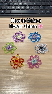 341K views · 2.3K reactions | Rainbow Loom Flower Charm Tutorial  #rainbowloom #fyp #tutorial | Rainbowcraftworks | Facebook