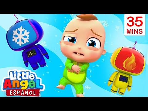 ♨️ Caliente o Frío 🧊 + Mas | Canciones Infantiles de Bebé Juan | Little Angel Español