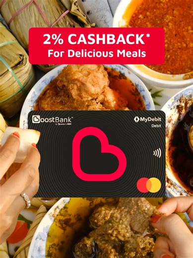 Enjoy everyday rewards when you pay for petrol, groceries, coffee breaks, and meals out, and make every tap feel worth it. 2% Cashback anytime, anywhere with Boost Bank Debit Card 💳✨ *T&C apply #MyBoostBank #BoostBankDebitCard #Reward
