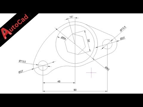 autocad 2d drawing beginner #autocad #autocad2d