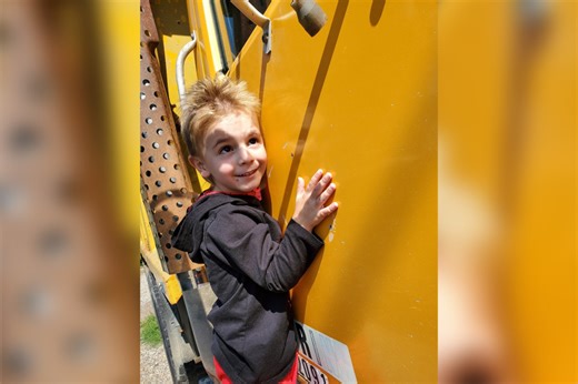 8-year-old boy with toy backhoe tries the real deal - East Idaho News