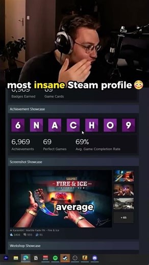 he spent YEARS creating this Steam profile 😳