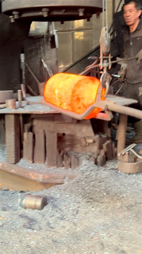Inside the forging factory Sparks Explode as Bearing Rings Take Shape #forging #craft #blacksmith #fblifestyle #machine | TIM inside the factory