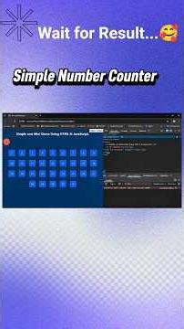 Simple Counter using HTML CSS and JavaScript #coding #htmlcss #frontendcourse #counter