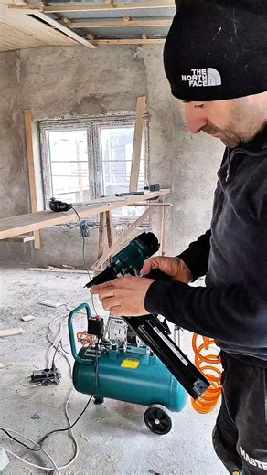 “What Does This Tool Do? 🔧 Air Compressor + Nail Gun”#tools#aircompressor#toolreview#construction