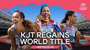 The girl from Liverpool is heptathlon world champion again. Katarina Johnson-Thompson, you're a hero 👑 #WorldAthleticsChamps | World Athletics