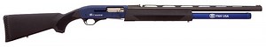 FN 3088929124 SLP Competition 12 Gauge 24' 7 1 3' Blue Anodized Fixed w/Checkered Gripping Panels Stock Black Right Hand