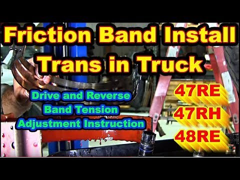Friction Band Install Adjustment Trans in Truck 2nd Gear 47RE 47RH 48RE Dodge Ram