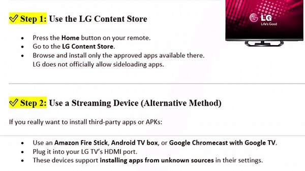 How To Allow Apps from Unknown Sources on LG Smart TV