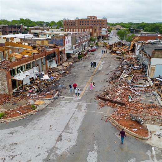 3.2K views · 72 reactions | Dozens of tornadoes left a long trail of destruction in Oklahoma, flattening homes and buildings, over the weekend. Four people were killed and at least 100 others were injured, US state officials say. | DW News | Facebook