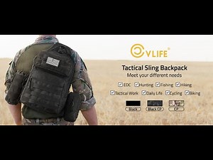 CVLIFE Tactical Sling Bag Backpack