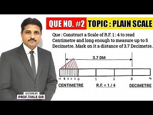 HOW TO DRAW PLAIN SCALE (QUE.NO.2) | UNIT : ENGINEERING SCALE ‪@TIKLESACADEMYOFMATHS‬