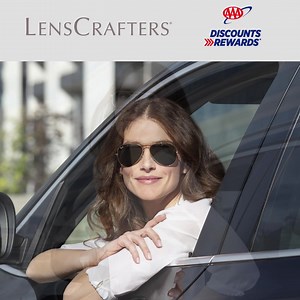 See the savings! Use your #AAADiscounts at LensCrafters to save 50%...