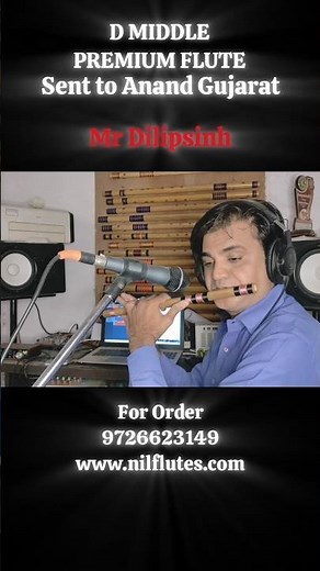D Middle Premium Flute Sent to Anand, Gujarat | Nil Flutes
