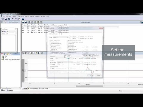 pCLAMP 11 Tutorial: Batch Data Analysis Macros