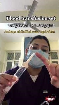 IV Set Types & Drop Factor Explained | Nursing Tips | Medical Shorts