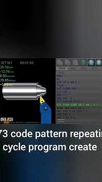 G73 code pattern repeating cycle program create radius
