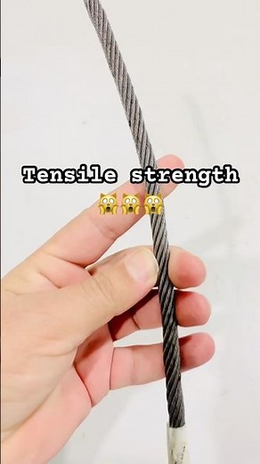 Tensile Strength Test of Lift Steel Cable | Weight Lifting Wire Test