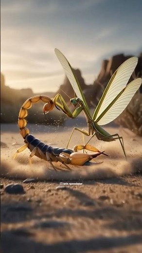 Scorpion vs Praying Mantis 🦂🪳 Who will win?