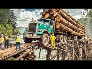 INSANE Logging Truck Driving Skills | Oversize Timber Loads & Fastest Chainsaw Machines!