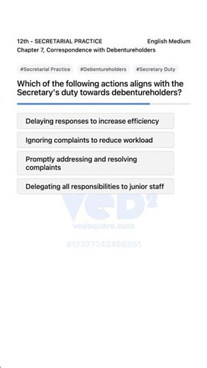 Secretary Duty to Debentureholders Secretarial Practice Chapter 7