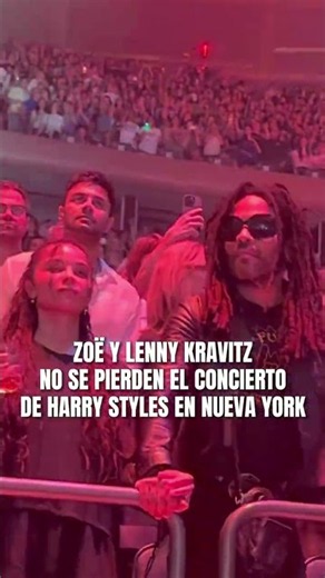 Lenny Kravitz and his daughter Zoë didn't want to miss a special night in New York.