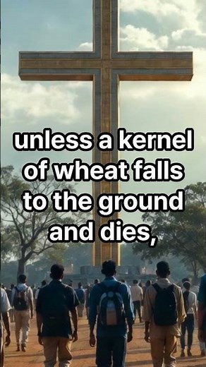 John 12:24 unless a kernel of wheat falls to the ground and dies, it remains only a single seed