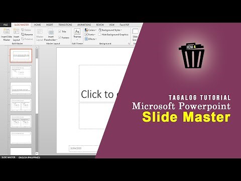 How to Insert Background Image using Slide Master in Powerpoint