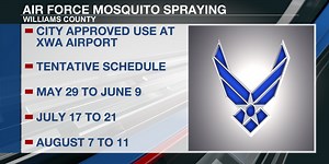 Air Force could return to Williston this year for mosquito spraying