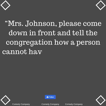 36K views · 1.1K reactions | The preacher’s Sunday sermon was “Forgive Your Enemies.” | Comedy Company | Facebook