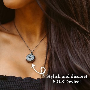 They have arrived! Introducing our NEW Black Beaded Chain Necklace -- personal safety has never looked better. 💖 | invisaWear