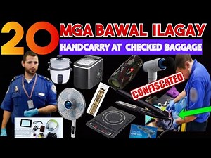 mga bawal ilagay sa check in baggage sa airport