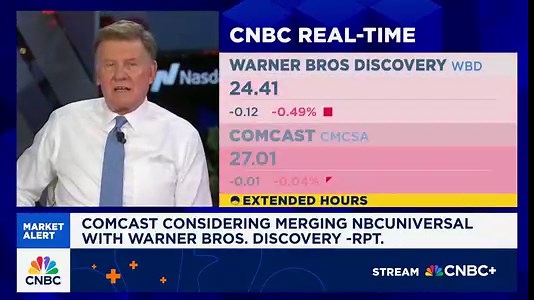 Comcast considering merging NBCUniversal with Warner Bros. Discovery: Report