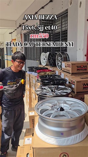 Ulasan Rim 15x6.5 untuk Axia dan Bezza di Buntong Ipoh