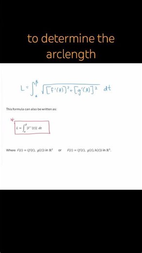 Arclength of Curve Traced by Vector Function