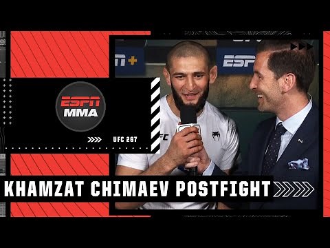 Khamzat Chimaev recaps dominant win vs. Li Jingliang at #UFC267 | ESPN MMA