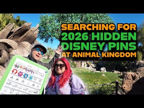 Searching for 2026 Hidden Disney Pins at Animal Kingdom | DINOSAUR’s Final Ride