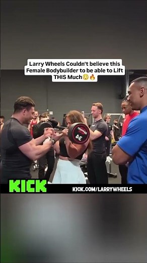 Larry Wheels Couldn't believe this Female Bodybuilder to be able to Lift THIS Much😳🔥#kick #ytshorts