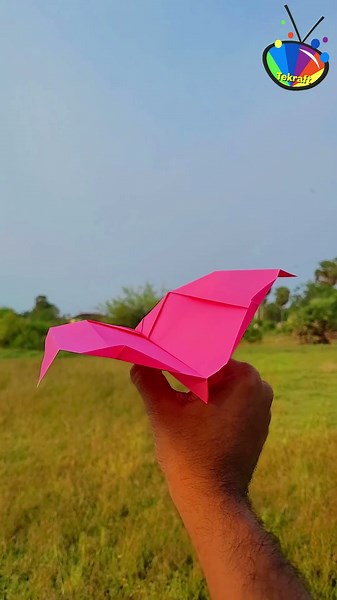 Paper Bat Flapping Wings!, Paper Airplane fly like a Bat