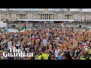 Anti-racist protesters march across the UK