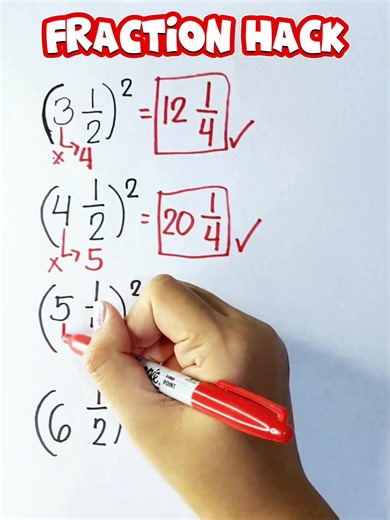 FRACTION HACK‼️ #math #mathteachergon #mathhacks #mathtutorials | Math Tutorials