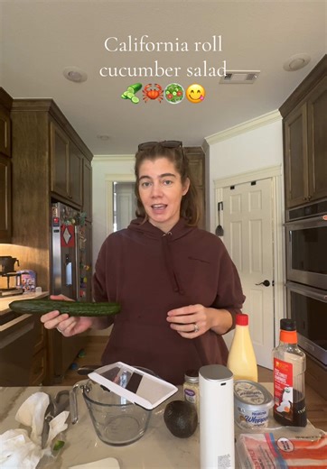 Delicious Cucumber Salad with California Roll Twist