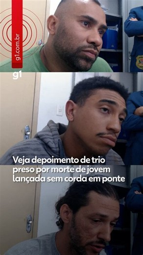 VÍDEO: veja depoimentos de trio preso por morte de jovem lançada sem corda em Limeira