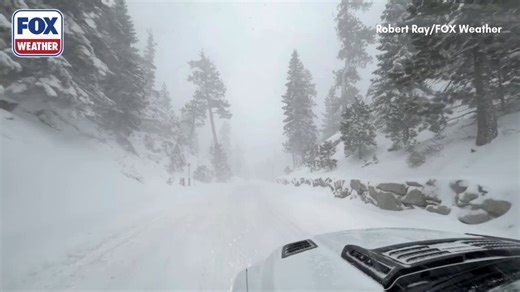 SNOW OVERLOAD ❄️: Watch as intense snowfall buries South Lake Tahoe this morning. Plow trucks are out trying to clear the roads after what looks like a “snowpocalypse” took over the area. Stick with FOX Weather for the latest as this massive snowstorm engulfs the region. #snow #laketahoe #Snowstorm #california #FoxWeather | FOX Weather